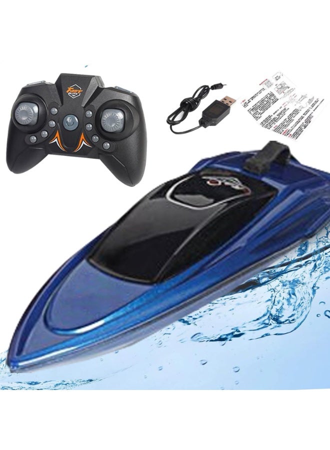 HALAMODO 【Mini RC Boat】Wireless Remote Control Speed Boat Auto-Flipping Toy Ship | For Kids Aged 6+ | Dual Motor Powerful Drive | 2.4G Anti-Interference Signal | Waterproof Sealed Structure | Premium Car Paint With UV Coating | 15-Min Charge For 12-Min Play | 20M Control Range | Compact For Bathtub/Kiddie Pool | Auto Power-On Safety Design | Low Battery Indicator - Image 1